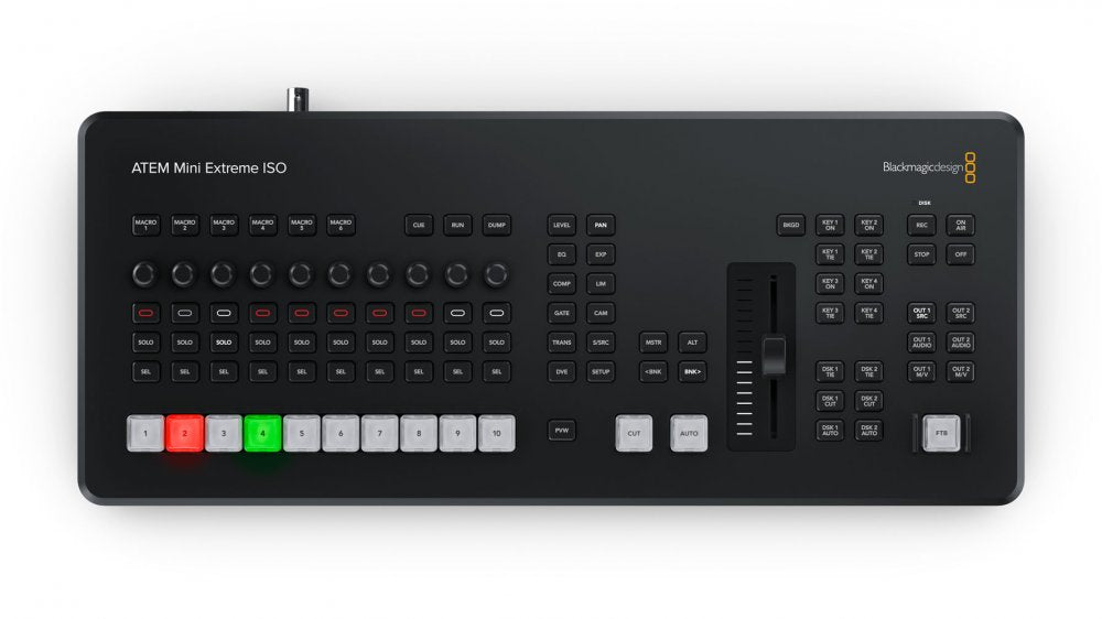 ATEM Mini Extreme ISO G2 switcher with 8 HDMI inputs