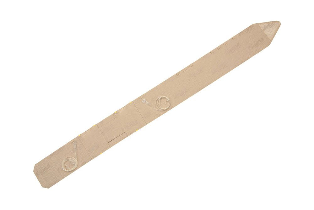 Sangle de poche double à profil bas et taille extrême (beige)