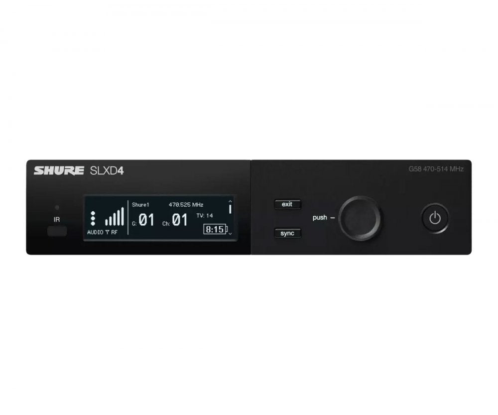 Buy SHURE SLXD4-G58 - Wireless Receivers | Canada Authorized