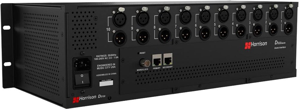 D510r 500 Series Rack with Dante card and Mixer