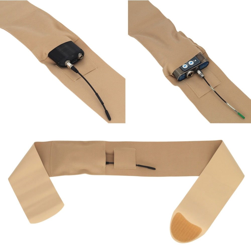 Waist Sideways Pouch - Medium (Beige)
