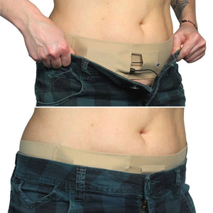 Waist Sideways Pouch - Medium (Beige)