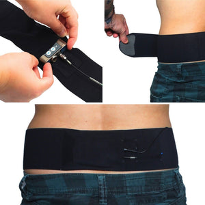 Waist Sideways Pouch - Medium (Black)