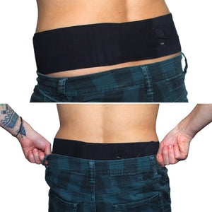 Waist Sideways Pouch - Medium (Black)