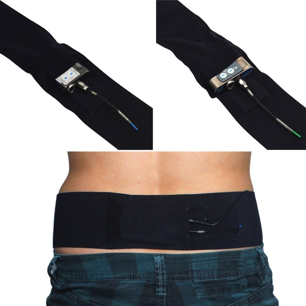 Waist Sideways Pouch - Medium (Black)