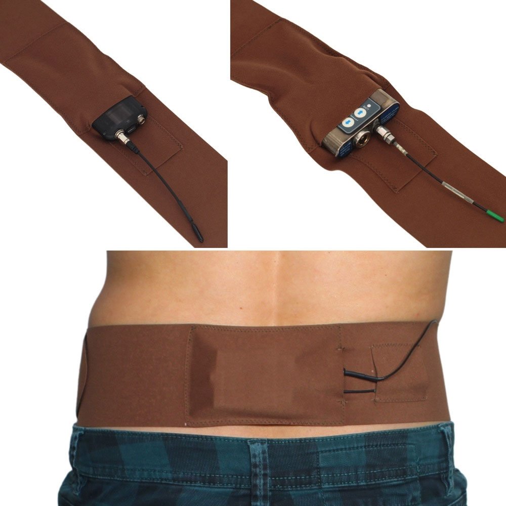 Waist Sideways Pouch - Medium (Caramel)