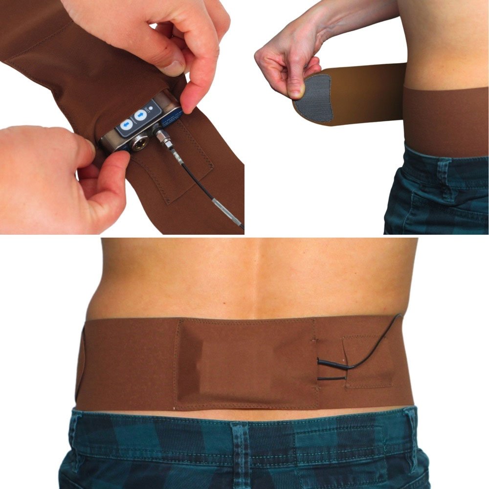 Waist Sideways Pouch - Medium (Caramel)