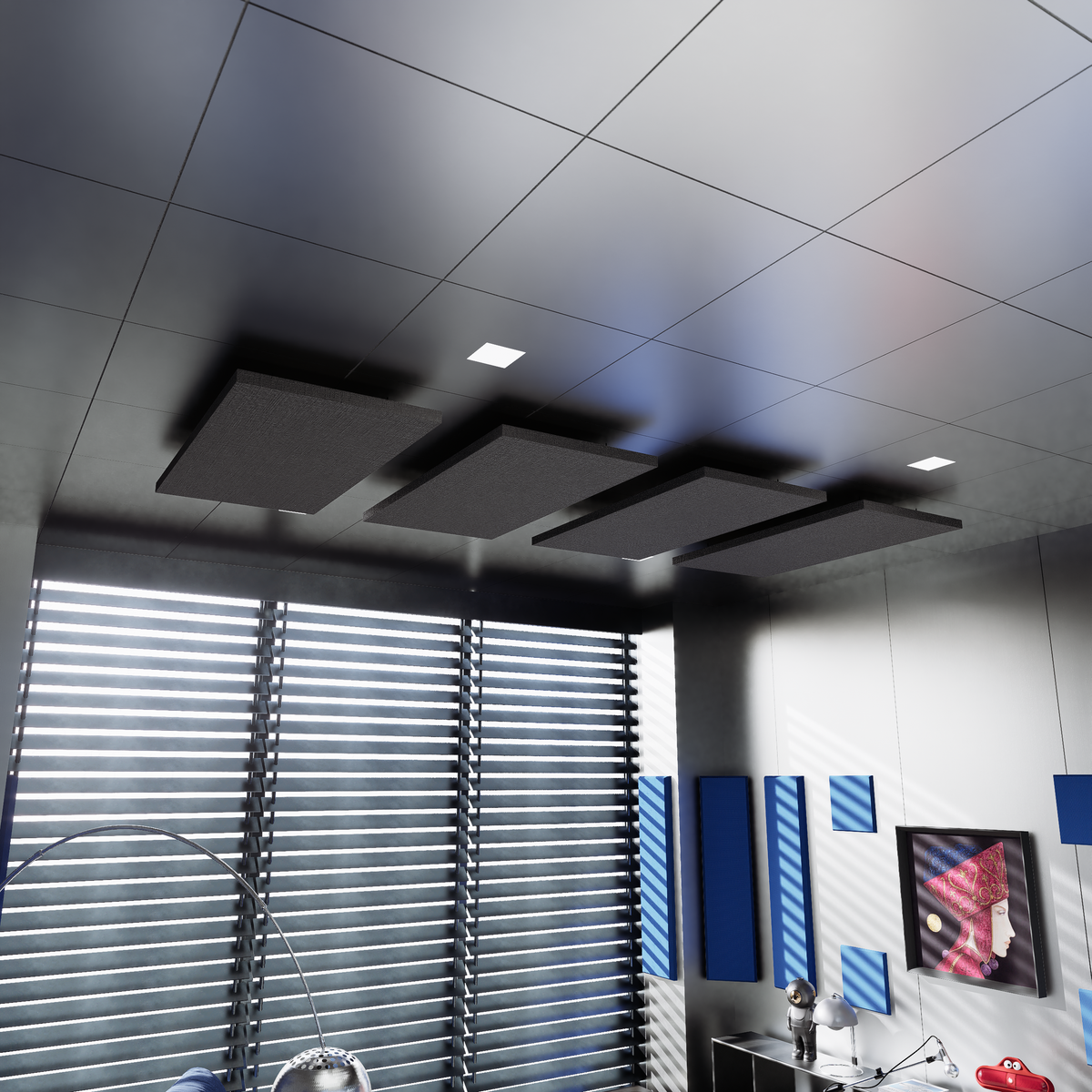 Nimbus Acoustic Cloud Panel, black