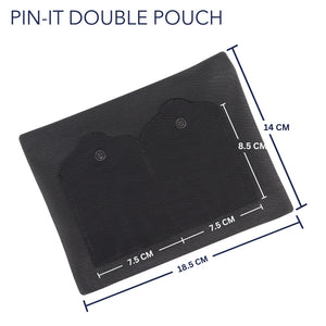 Pin-It-Pouch - Double - Black