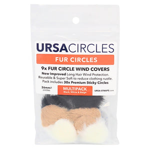 9x Fur Circles + 30x Stickies Multipack (3x: White, Black & Beige)