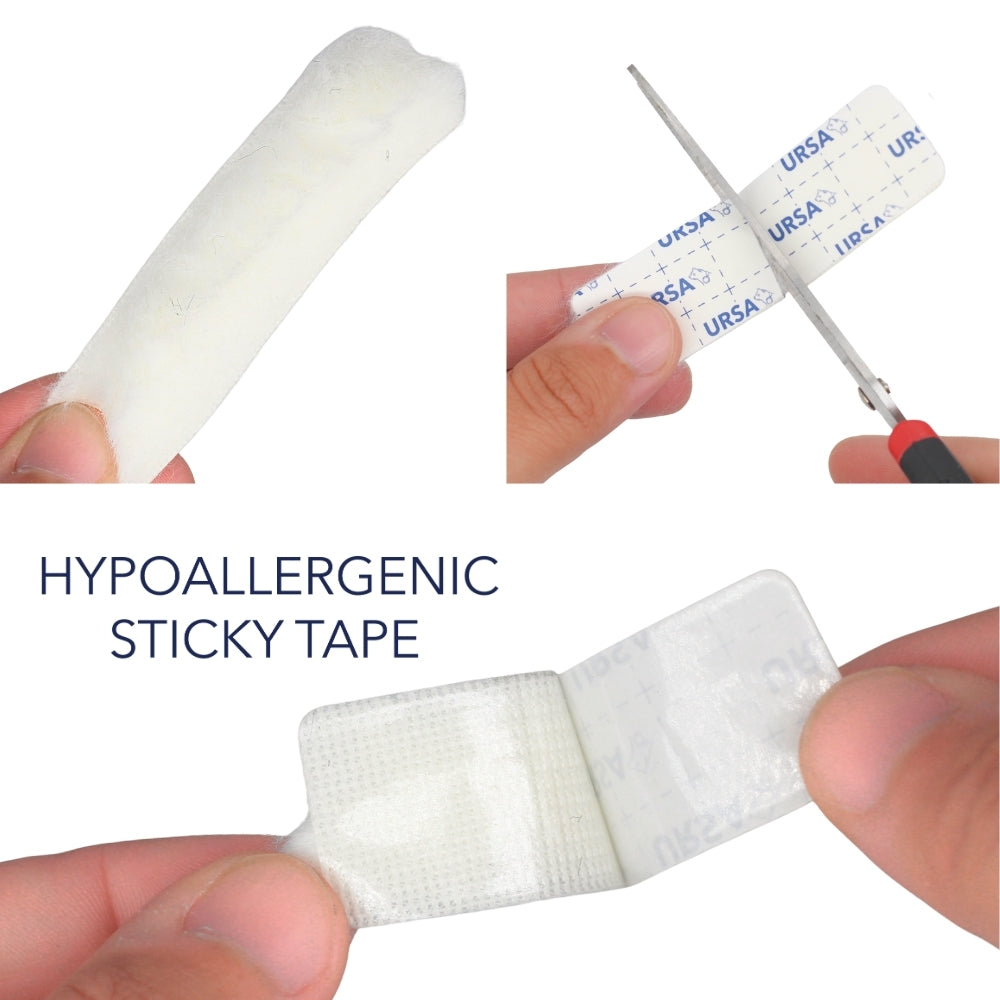 9x Furry Strips - White