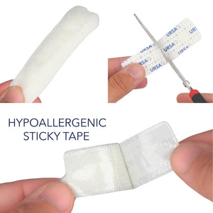 9x Furry Strips - White