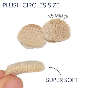 9x Plush Circles + 30x Stickies Multipack (3x: White, Black & Beige)