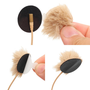 100x Fur Circles - Beige