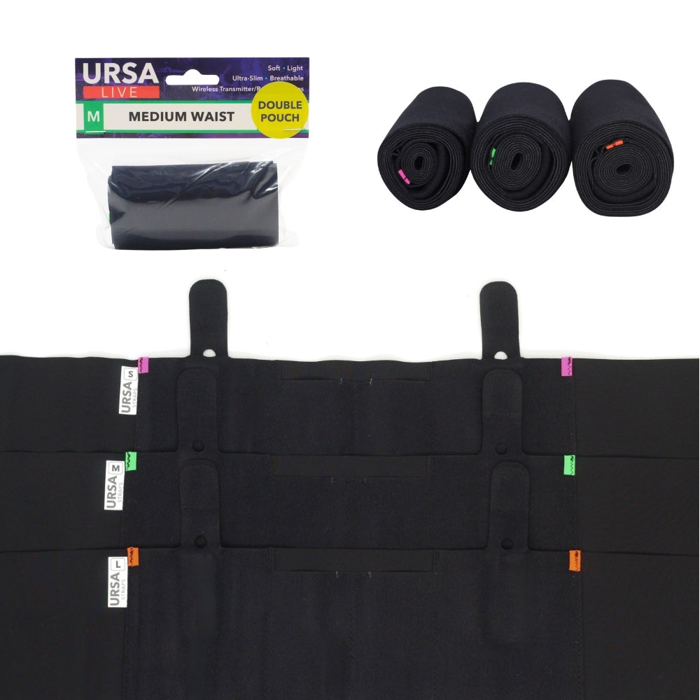 Live Strap - Double Pouch Large (Black)