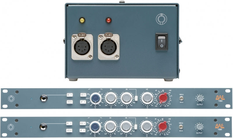 1084 - Mic Pre/EQ 19'' Rackmount Pair with PSU