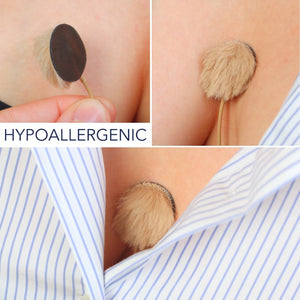 9x Fur Circles + 30x Stickies Single Colour - Beige