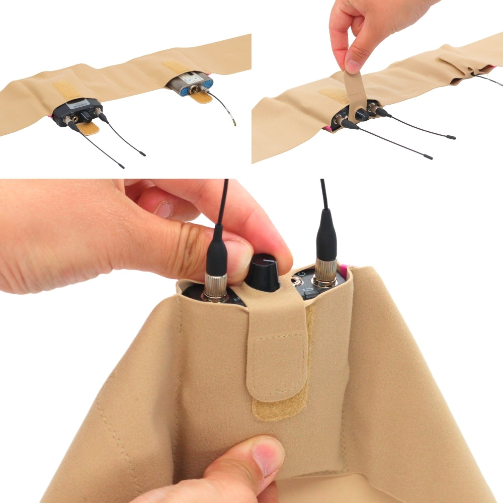 Live Strap - Double Pouch Medium (Beige)