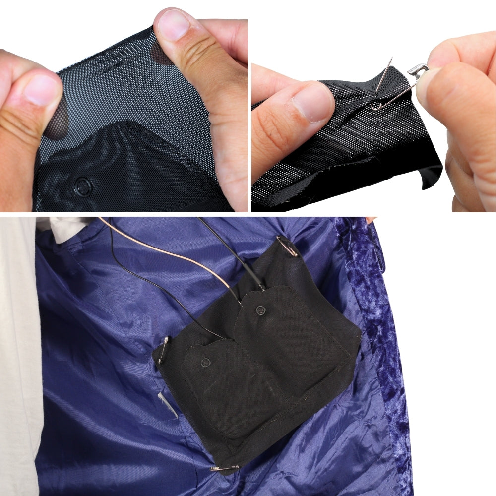 Pin-It-Pouch - Double - Black