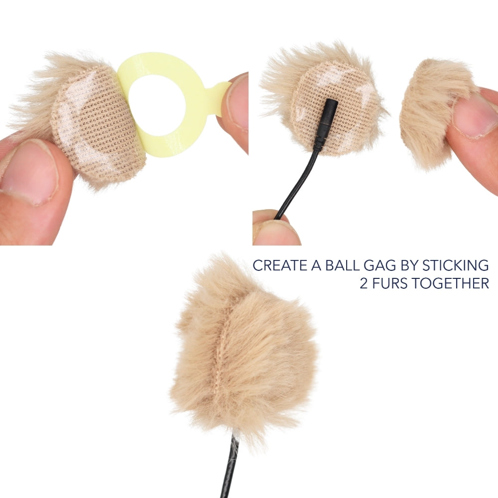 9x Fur Circles + 30x Stickies Multipack (3x: White, Black & Beige)