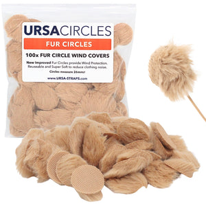100x Fur Circles - Beige