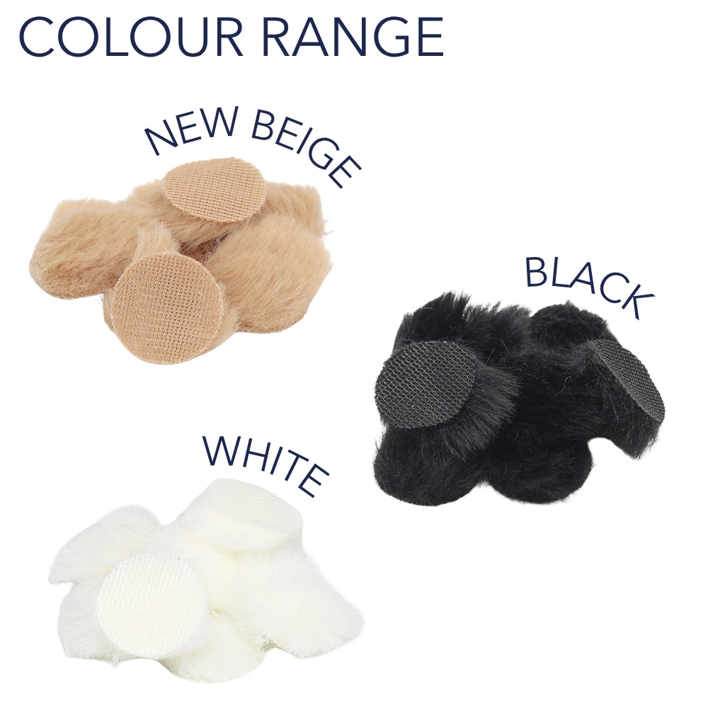 9x Fur Circles + 30x Stickies Single Colour - Black