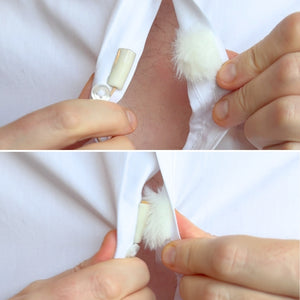 9x Furry Strips - White