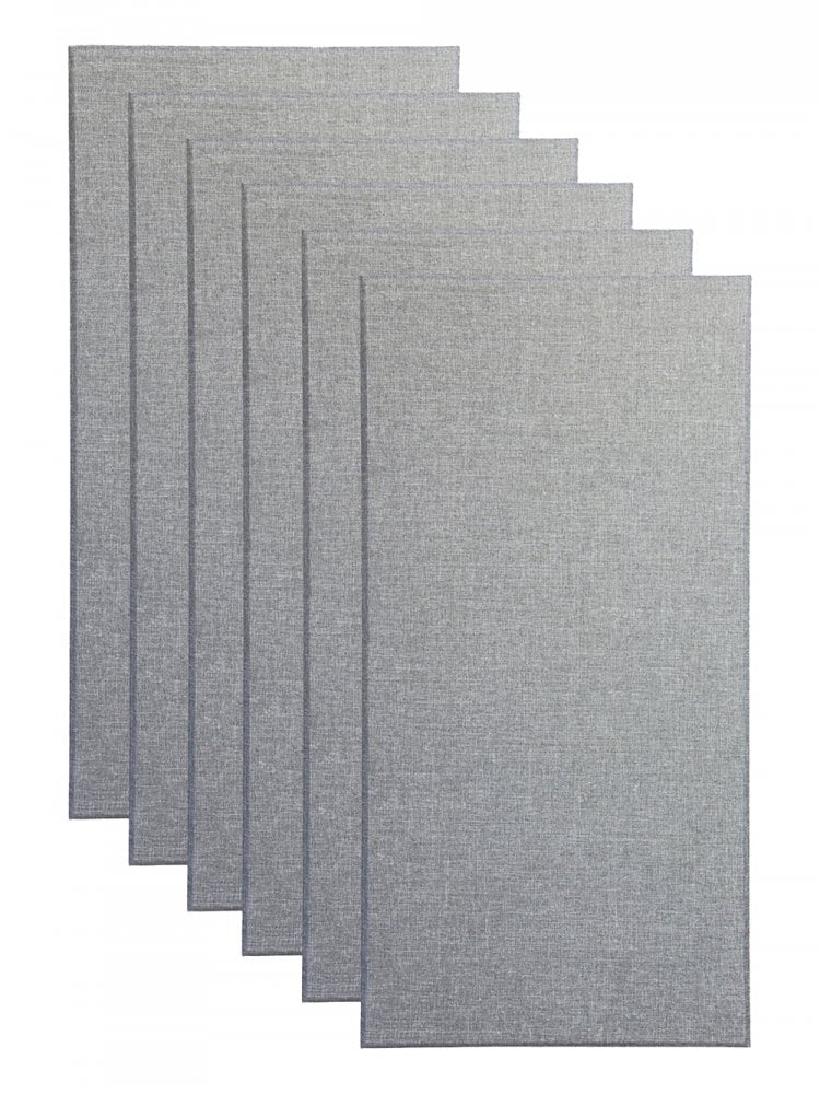 Panneaux haut débit Broadway biseautés 24"x48", 2", gris
