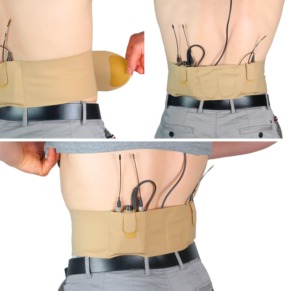 Live Strap - Double Pouch Medium (Beige)