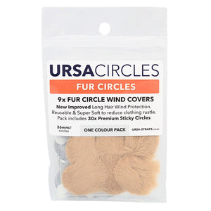 9x Fur Circles + 30x Stickies Single Colour - Beige