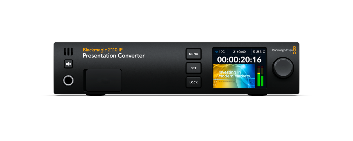2110 IP presentation converter with USB-C & HDMI connections