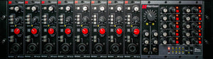 D510r 500 Series Chassis with D510MX Mixer and 8x 500 Series 32C Preamps