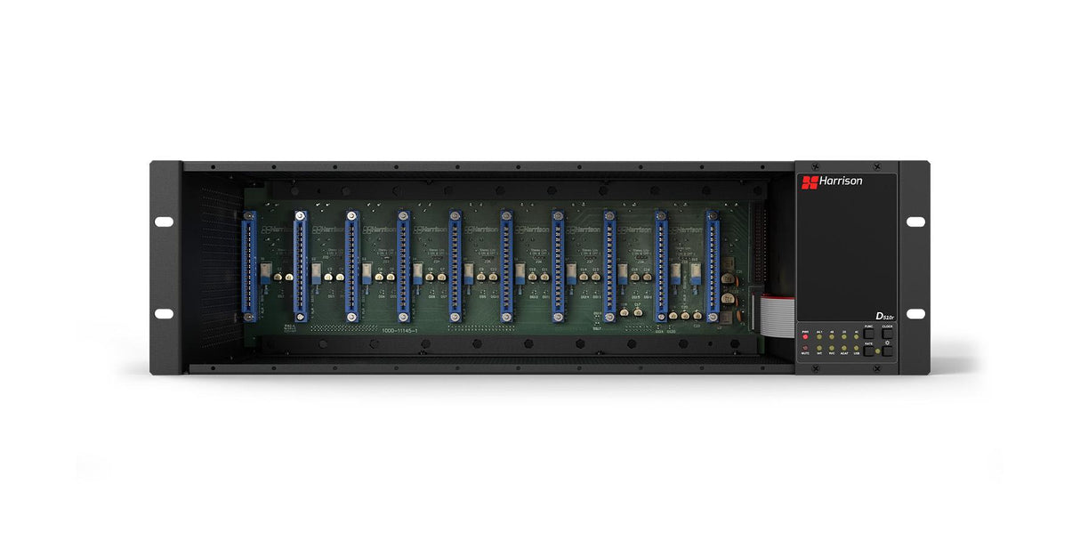 D510r 500 Series Chassis with D510MX Mixer and 8x 500 Series 32C Preamps