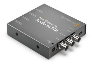Mini converter, audio to SDI, with 12V power supply