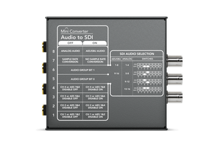 Mini converter, audio to SDI, with 12V power supply