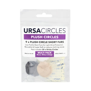 9x Plush Circles + 30x Stickies Multipack (3x: White, Black & Beige)