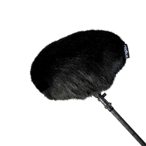 Fur Windcover for Rycote Cyclone, Small, Black Fur