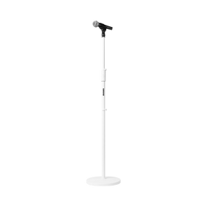 Mic Stand With 10" Base White
