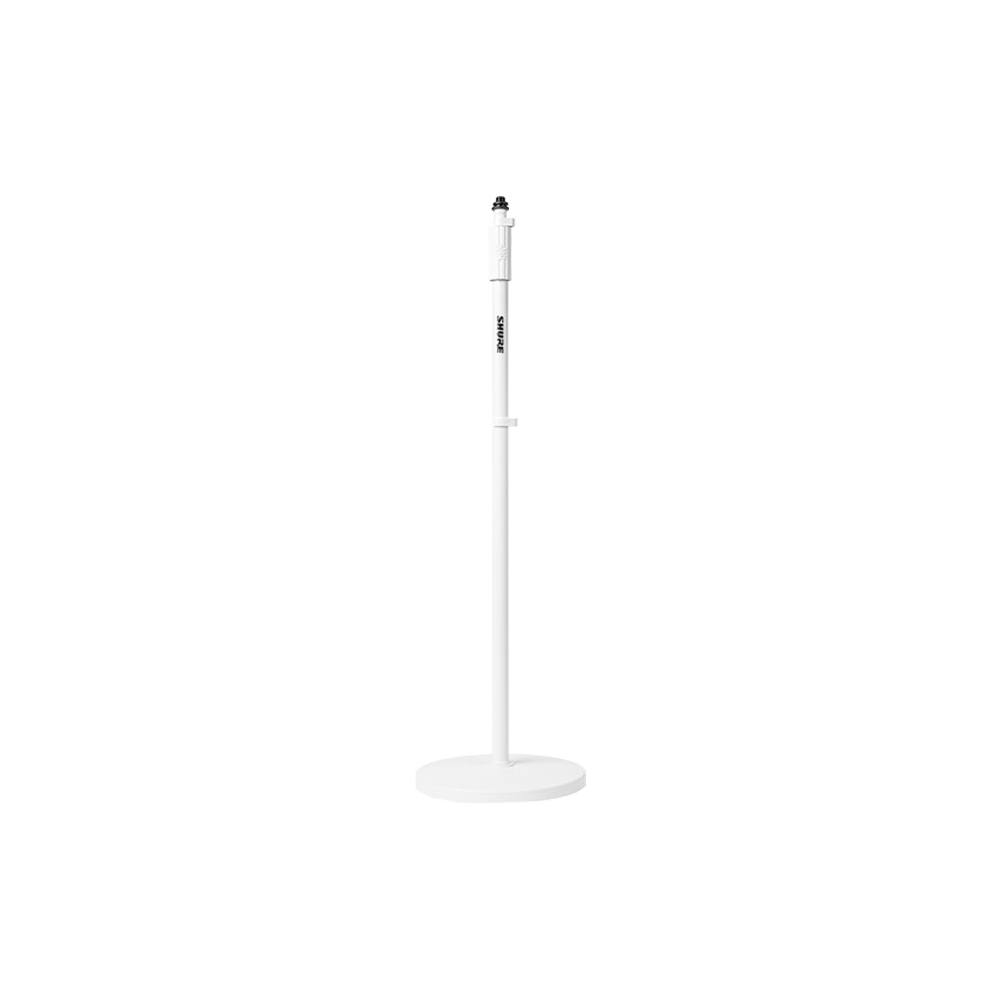 Mic Stand With 10" Base White
