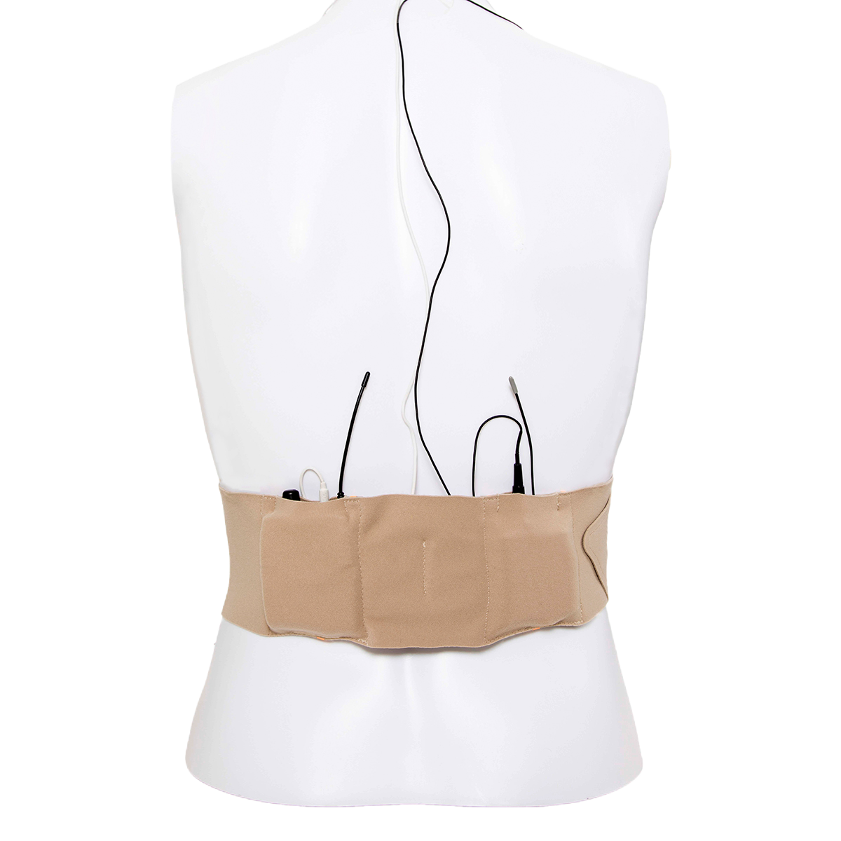 Extreme Waist Double Pouch Strap (Large, Beige)